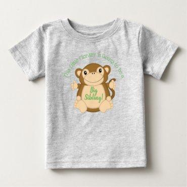 Monkey Baby Shower Green Baby T-Shirt
