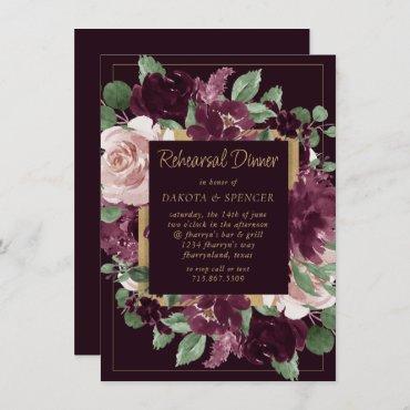 Moody Passions | Dramatic Purple Rehearsal Dinner