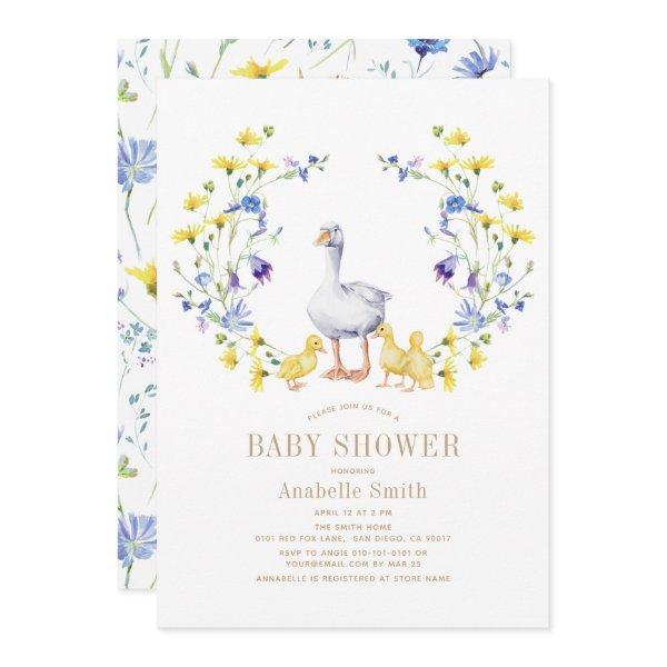 Mother Goose Nursery Rhyme Floral Girl