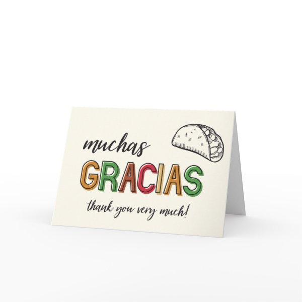 Muchas Gracias Taco Thank You Very Much Card