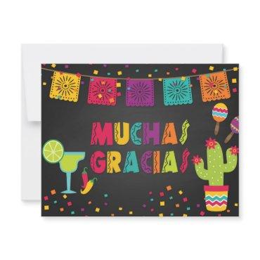 Muchas Gracias Thank you Card - Blk