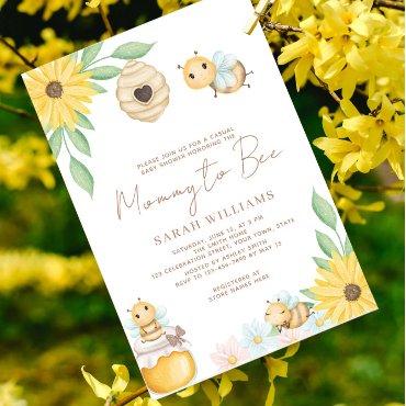 Mummy To Bee Baby Shower Sunflower