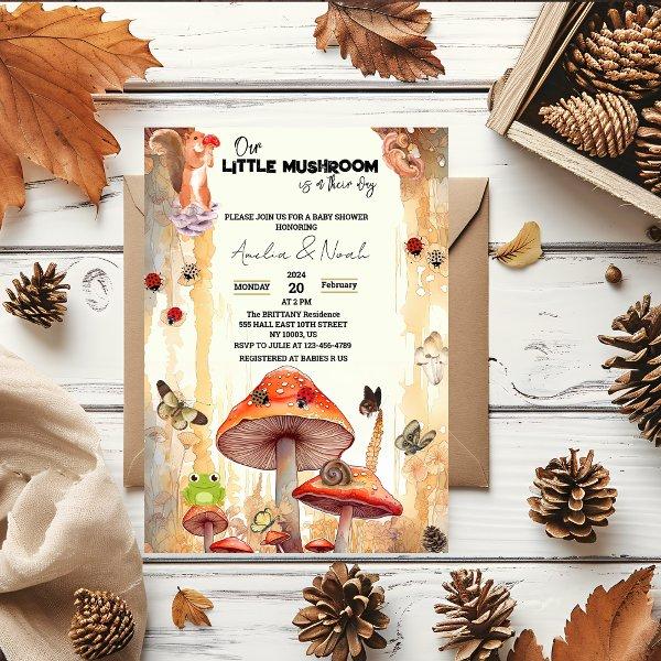 mushrooms rustic whimsical Fall