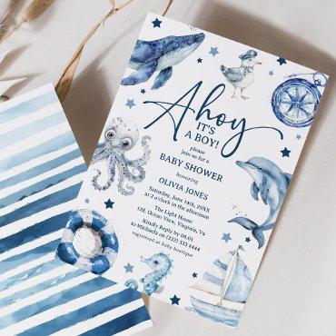 Nautical Charm: Ahoy it's a Boy'