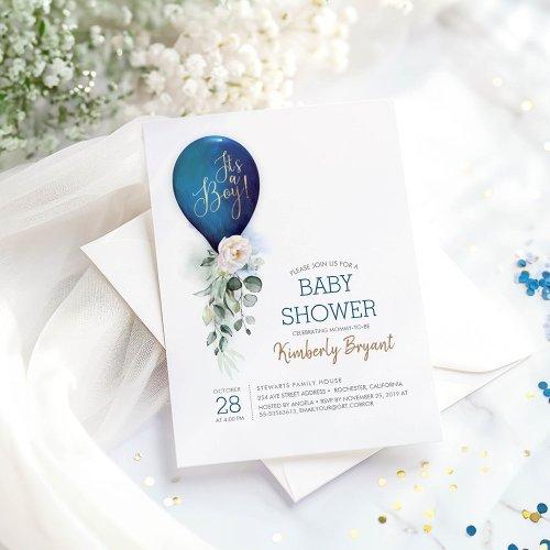 Navy Blue Balloon It's a Boy