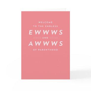 New baby funny congratulations greeting card