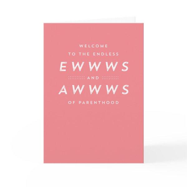 New baby funny congratulations greeting card