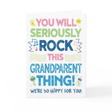 New Grandparent Congrats, You will Rock This! Card