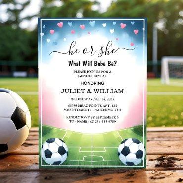 New Team Ball Pitch Fun Soccer Field Gender Reveal