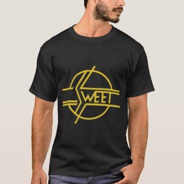 New THE SWEET BAND Glam 70s Classic Rock Band 70s T-Shirt