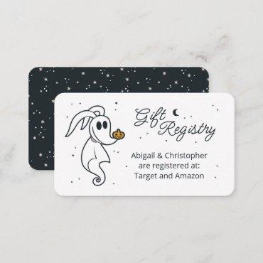Nightmare Before Christmas Baby Gift Registry  Enclosure Card