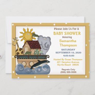 Noah's Ark  Baby Shower Invitation