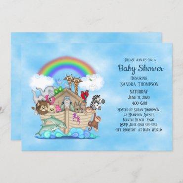 Noah's Ark Baby Shower Invitation
