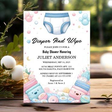 Now Post Dad Pink Blue Diaper And Wipe