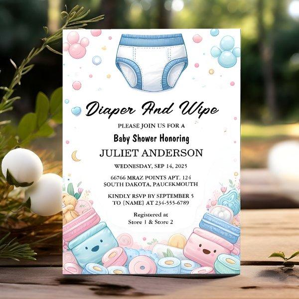 Now Post Dad Pink Blue Diaper And Wipe