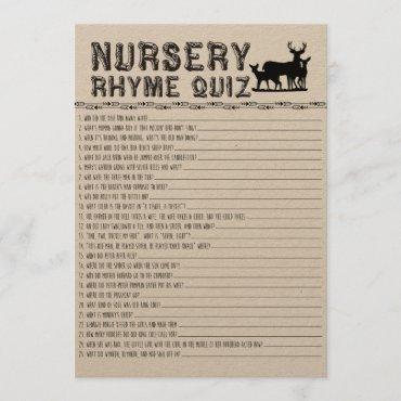 Nursery Rhyme Quiz Baby Shower Game