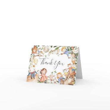 Nursery Rhymes Baby Shower Thank You Card