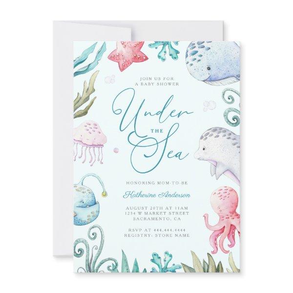 Ocean Animals Under The Sea Boy