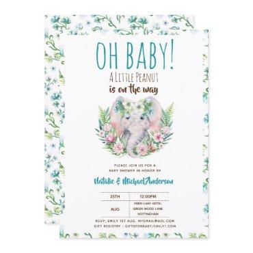 Oh Baby A Little Peanut Boho Elephant
