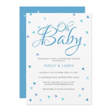 Oh Baby Blue Love Hearts Couples