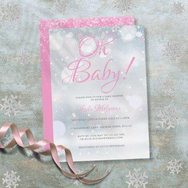 Oh Baby First Snowflakes Pink