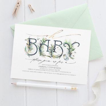 Oh Baby Greenery Baby Shower Gender Neutral