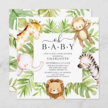 Oh Baby Jungle Baby Shower