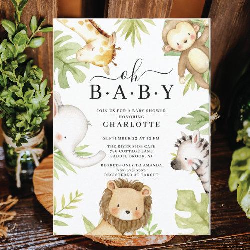 Oh Baby Jungle Baby Shower