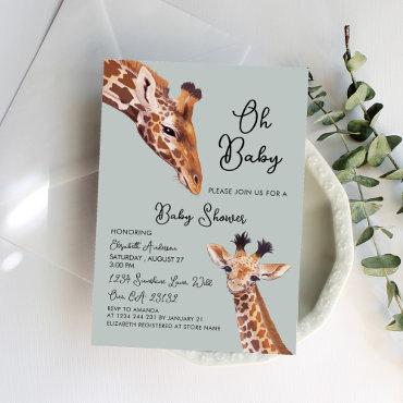 Oh Baby Mama and Baby Giraffe Baby Shower