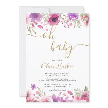 Oh Baby Meadow Flowers Baby Girl Shower / Sprinkle