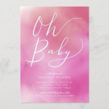 Oh Baby Pink Watercolor Ombre