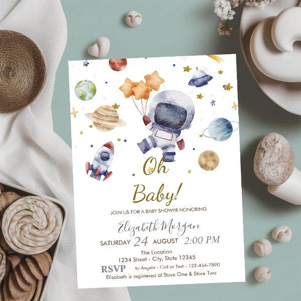 Oh Baby Planet Astronaut  Baby Shower