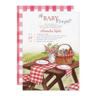 Oh Baby Summer Picnic Park Fun Cute Girl Shower