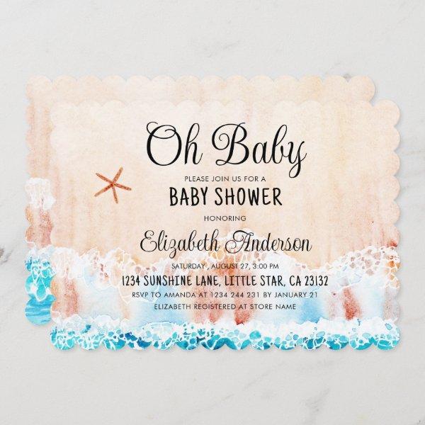 Oh Baby Watercolor Beach