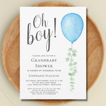Oh Boy Eucalyptus Blue Balloon Grandma