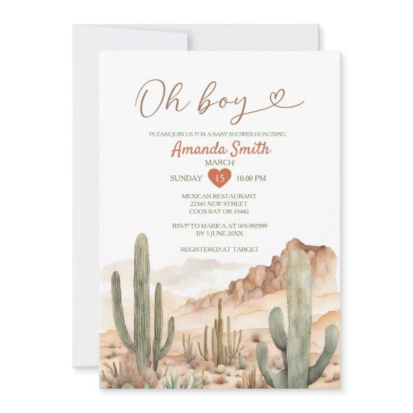 Oh Boy Rustic Desert Succulent Cactus
