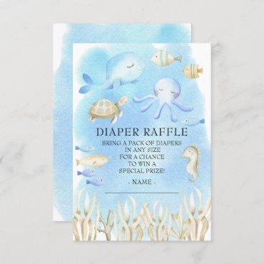 Oh Boy Under the Sea Baby Shower Diaper Raffle