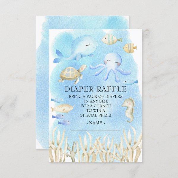 Oh Boy Under the Sea Baby Shower Diaper Raffle