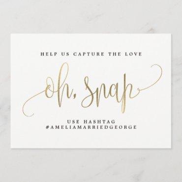 Oh Snap Instagram Sign - Lovely Calligraphy