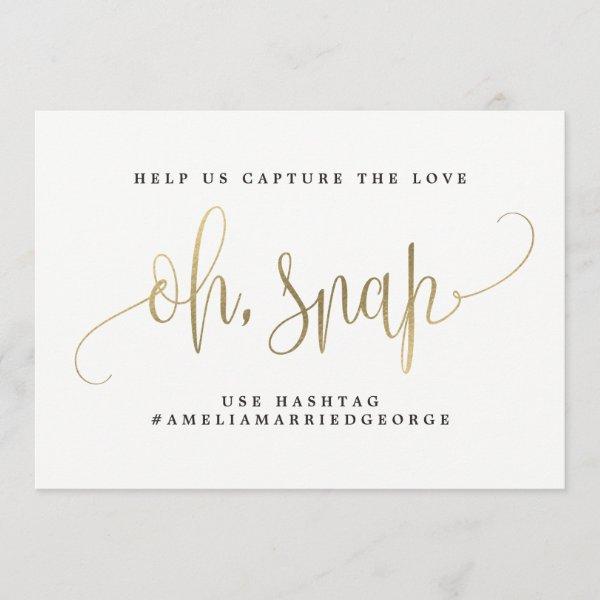 Oh Snap Instagram Sign - Lovely Calligraphy