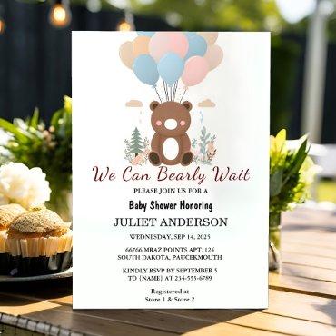 On Animal Cub Boho We Can Bearly Wait