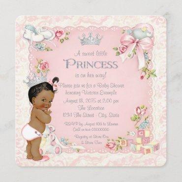 Once Upon a Time Ethnic Princess Baby Shower Invitation