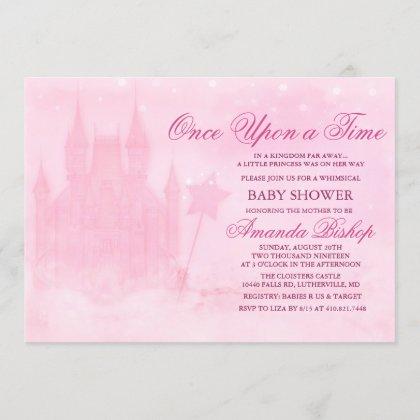 Once Upon a Time Fairytale Baby Shower Invitation