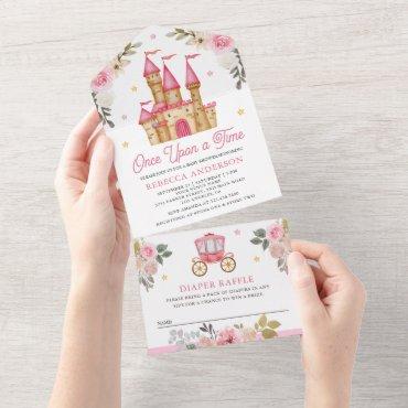 Once Upon a Time Pink Fairytale Castle Baby Shower All In One
