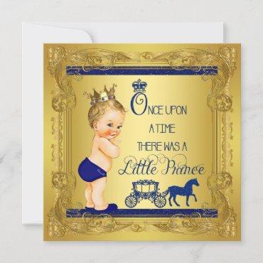 Once Upon a Time Prince Baby Boy Shower Invitation