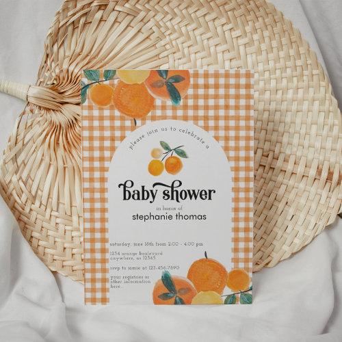 Orange Gingham Citrus