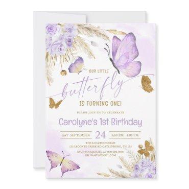 Our Little Boho Purple Butterfly Birthday