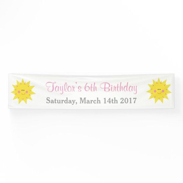 Our little Sunshine Birthday Banner