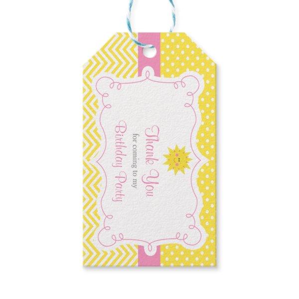 Our little Sunshine Birthday Gift Tag