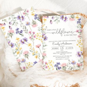 Our Little Wildflower Botanical Baby Shower